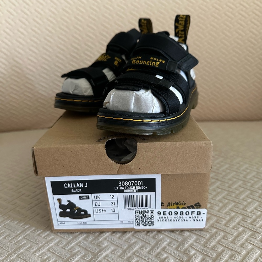 Dr. Martens Black Sandals